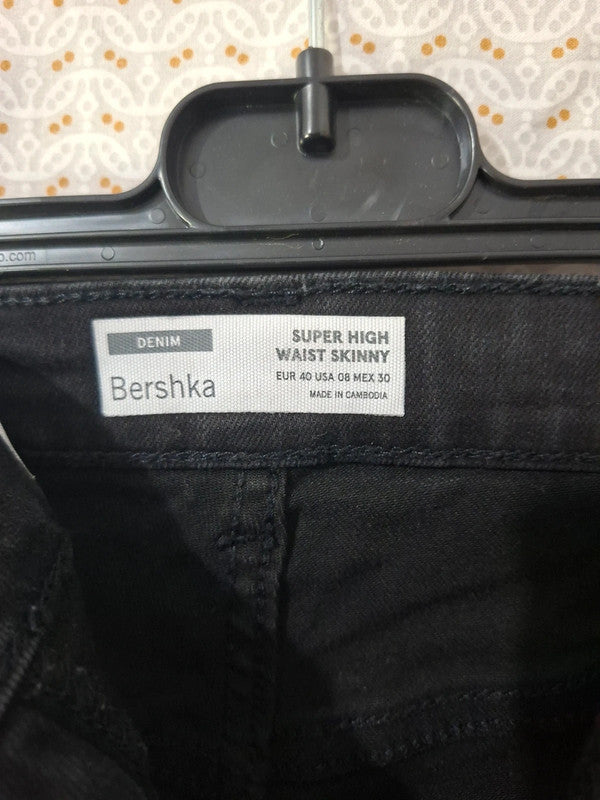 Jeans noir Bershka Taille L