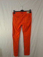 Jeans orange Zara Taille M