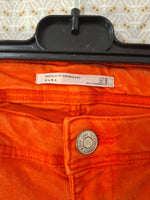 Jeans orange Zara Taille M