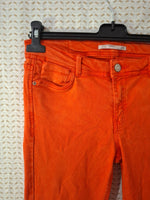 Jeans orange Zara Taille M