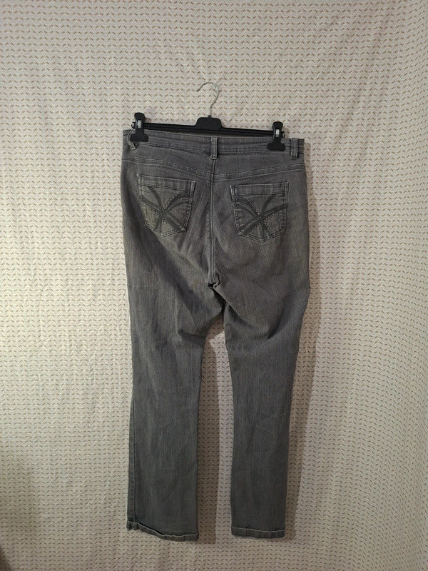 Jeans gris Burton of London Taille XL