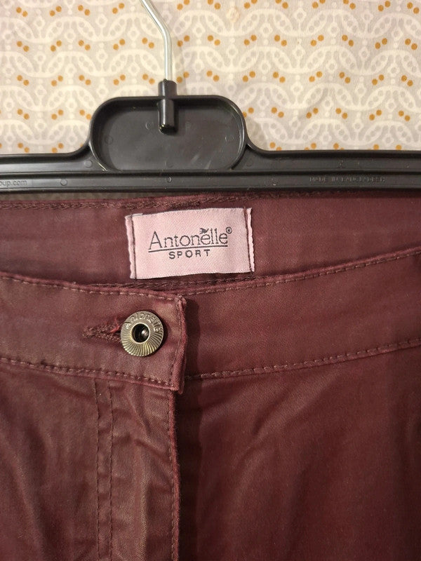 Jeans rouge bordeaux Antonelle Taille 2XL