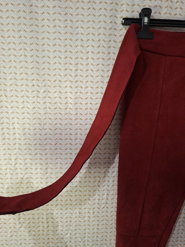 Pantalon rouge Mademoiselle-Élégance Taille XS