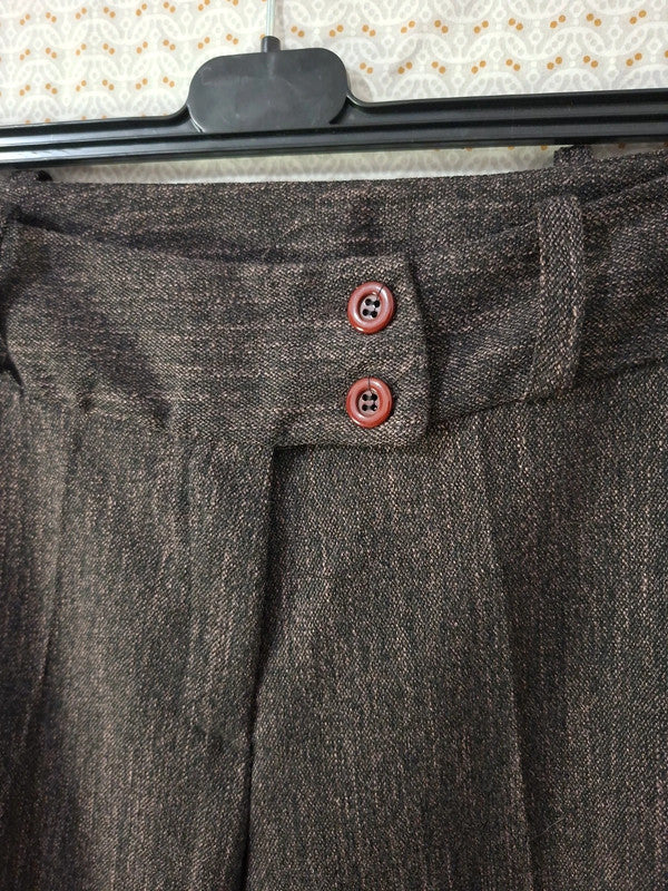 Pantalon marron Mademoiselle-Élégance Taille S
