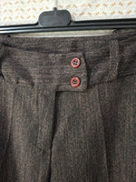 Pantalon marron Mademoiselle-Élégance Taille S