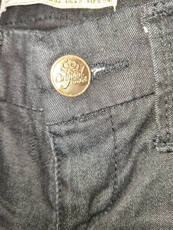 Jeans noir troué Stradivarius Deluxe Taille XS