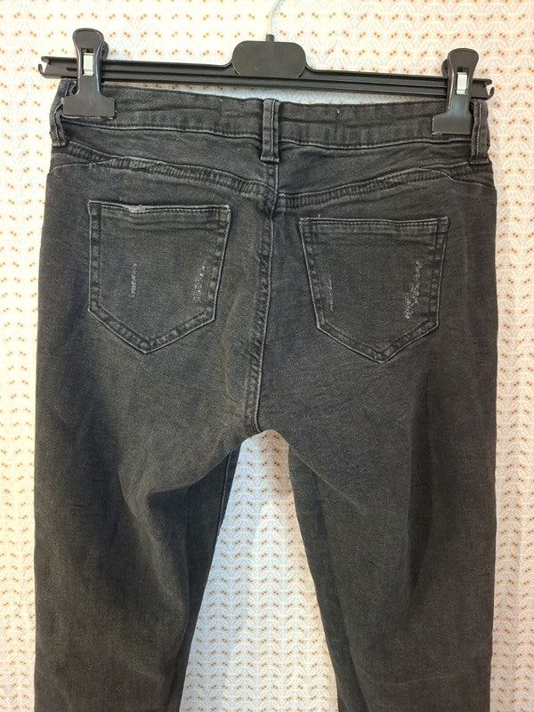 Jeans noir troué Denim & Co Taille S