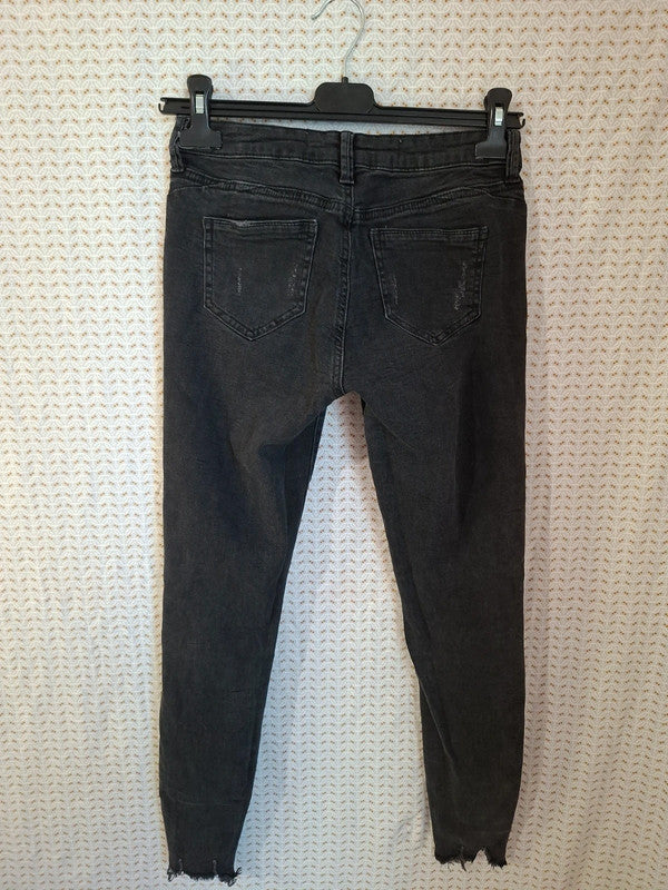 Jeans noir troué Denim & Co Taille S