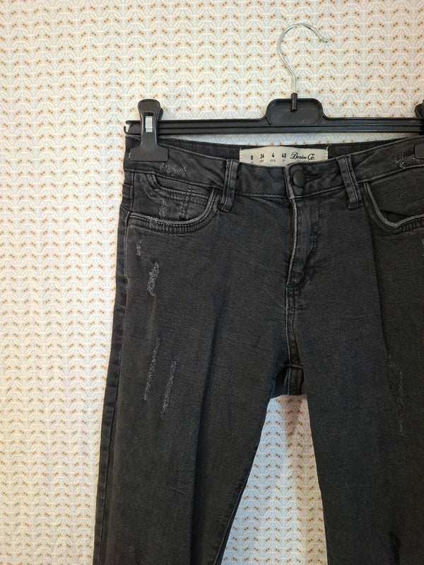 Jeans noir troué Denim & Co Taille S