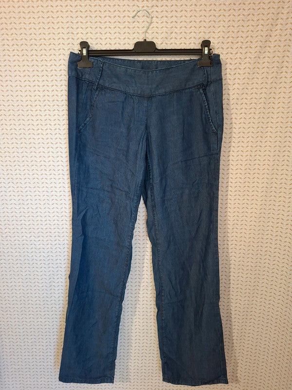 Pantalon bleu Benetton Jeans Taille XL