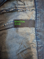 Pantalon bleu Benetton Jeans Taille XL