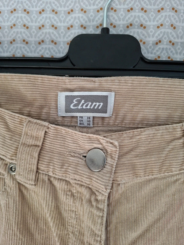 Pantalon beige Etam Taille M