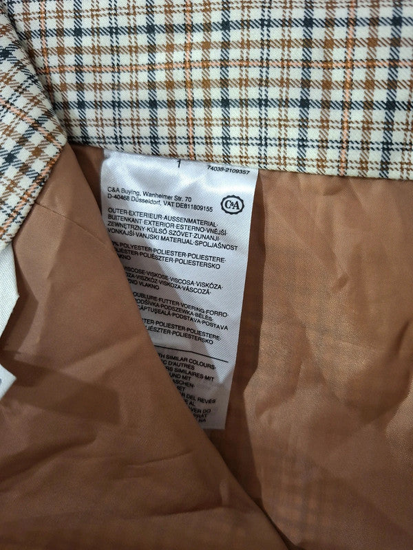 Mini jupe marron et beige C&A - Taille L - 40