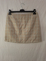 Mini jupe marron et beige C&A - Taille L - 40