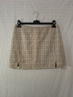 Mini jupe marron et beige C&A - Taille L - 40