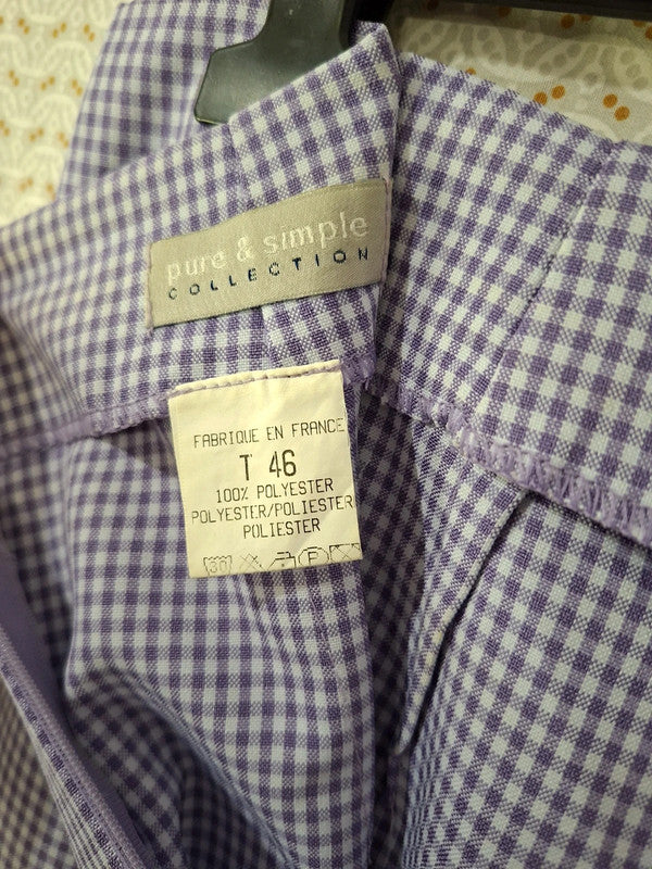 Jupe lila à carreaux Pure & Simple - Taille 3XL - 46