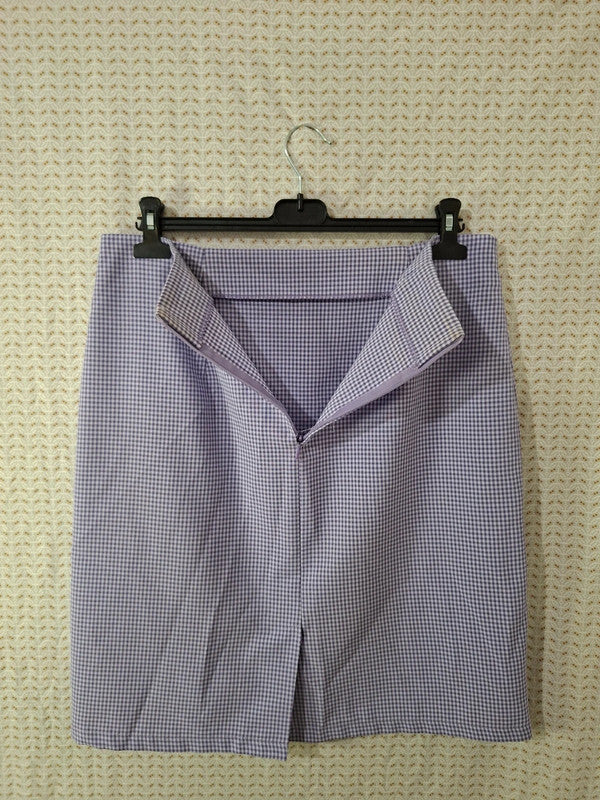 Jupe lila à carreaux Pure & Simple - Taille 3XL - 46