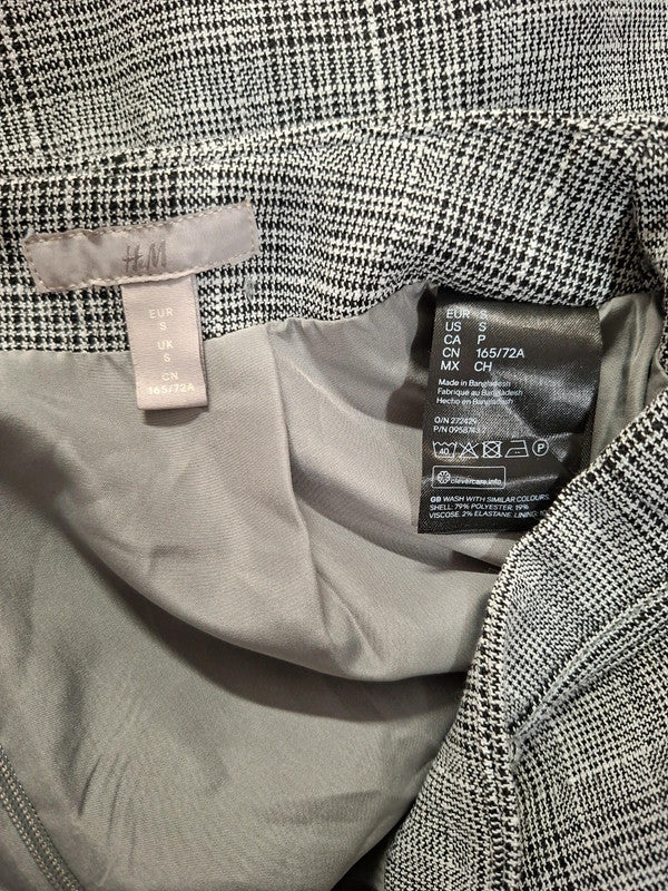Jupe grise à carreaux H&M - Taille S - 36