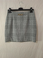 Jupe grise à carreaux H&M - Taille S - 36