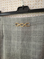 Jupe grise à carreaux H&M - Taille S - 36