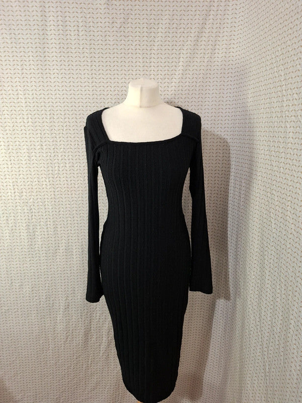 Robe pull noir moulante Shein - Taille M - 38
