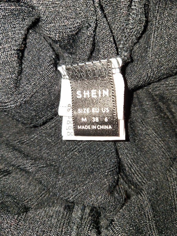 Robe pull noir moulante Shein - Taille M - 38