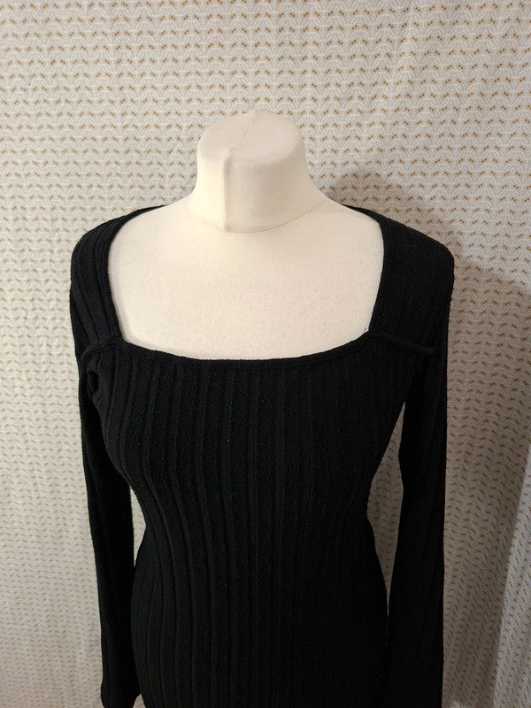Robe pull noir moulante Shein - Taille M - 38