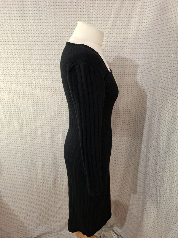 Robe pull noir moulante Shein - Taille M - 38