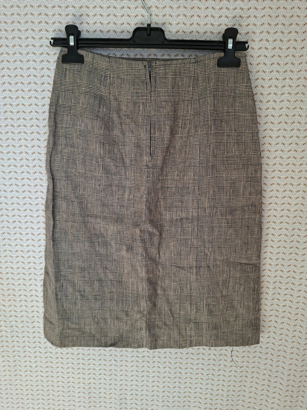 Jupe courte grise Mademoiselle-Élégance - Taille M - 38