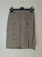 Jupe courte grise Mademoiselle-Élégance - Taille M - 38