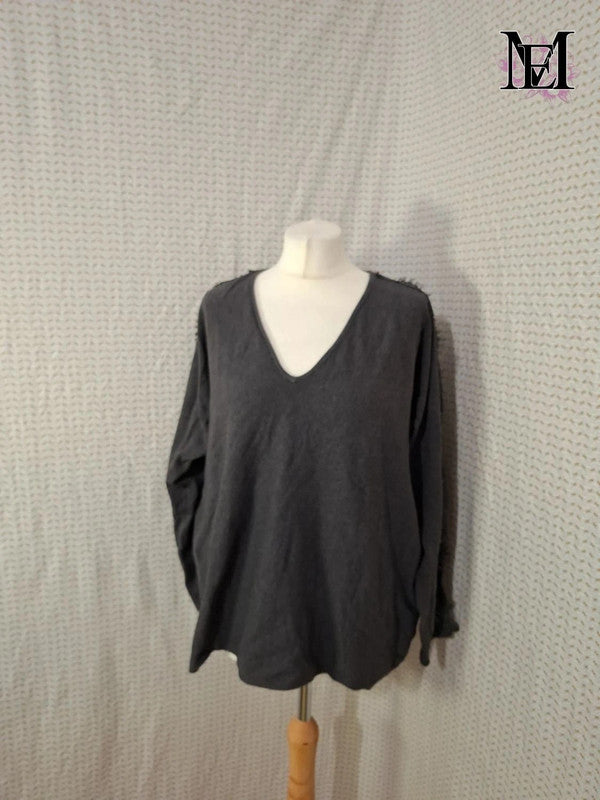 Pull col V Version Féminin Taille L
