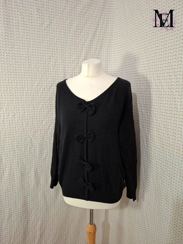 Pull noir Mademoiselle-Élégance Taille M