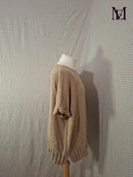 Pull beige doré Apostrophe Taille XL