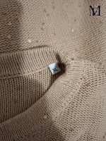 Pull beige doré Apostrophe Taille XL