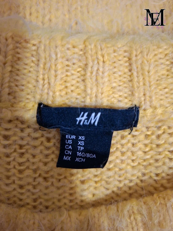 Pull jaune over size H&M Taille XS