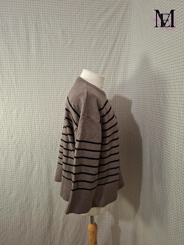 Pull marron TEX Taille 2XL