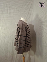 Pull marron TEX Taille 2XL