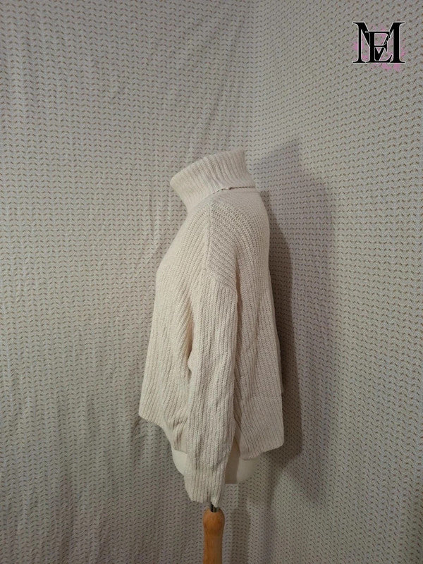Pull blanc Mademoiselle-Élégance Taille M