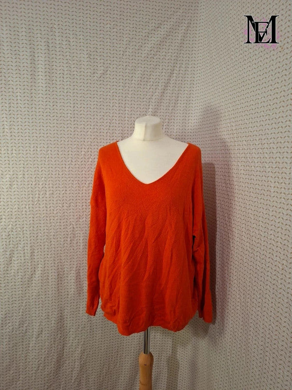 Pull Orange Mademoiselle-Élégance Taille L