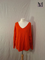 Pull Orange Mademoiselle-Élégance Taille L