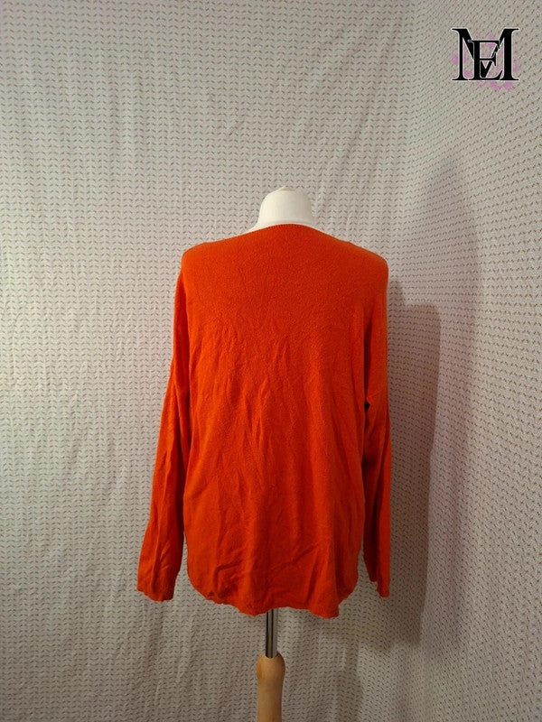 Pull Orange Mademoiselle-Élégance Taille L