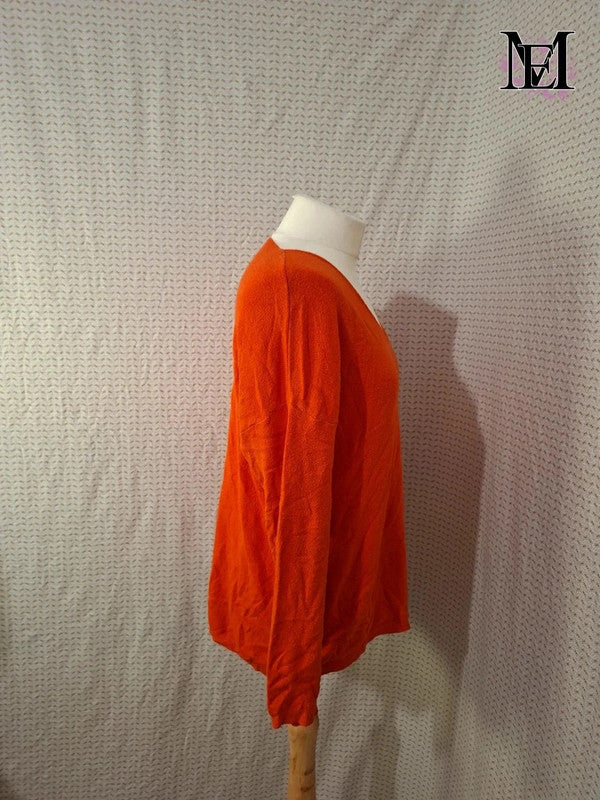 Pull Orange Mademoiselle-Élégance Taille L