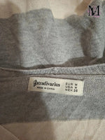 Pull blanc et gris Stradivarius Taille M