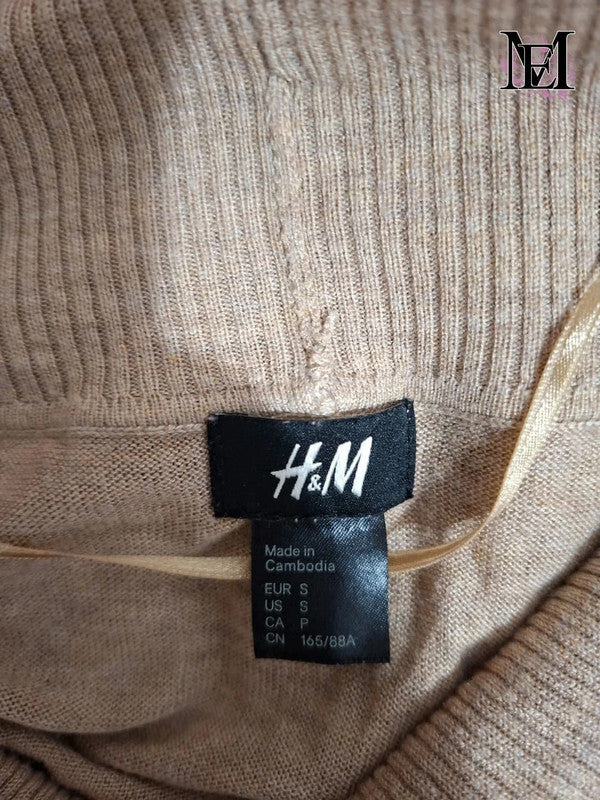 Robe pull beige H&M Taille S