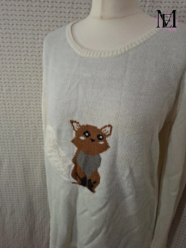 Pull blanc Tissaia Taille 2XL