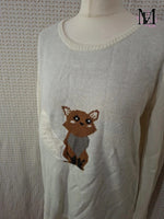 Pull blanc Tissaia Taille 2XL