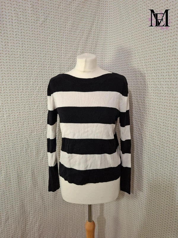 Pull noir et blanc Only Taille XS