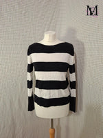 Pull noir et blanc Only Taille XS