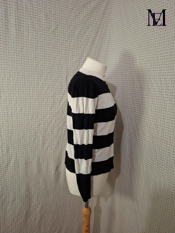 Pull noir et blanc Only Taille XS