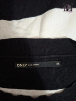 Pull noir et blanc Only Taille XS